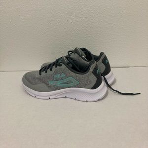Fila Memory foam TREXAN Running Shoes Size 6.5 Gray And Aqua New